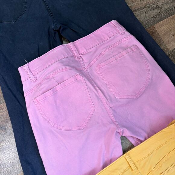 Gibson Latimer Bundle Lot of 3 Skinny Pants Women's 8 Pink Yellow Dark Blue - Picture 12 of 14